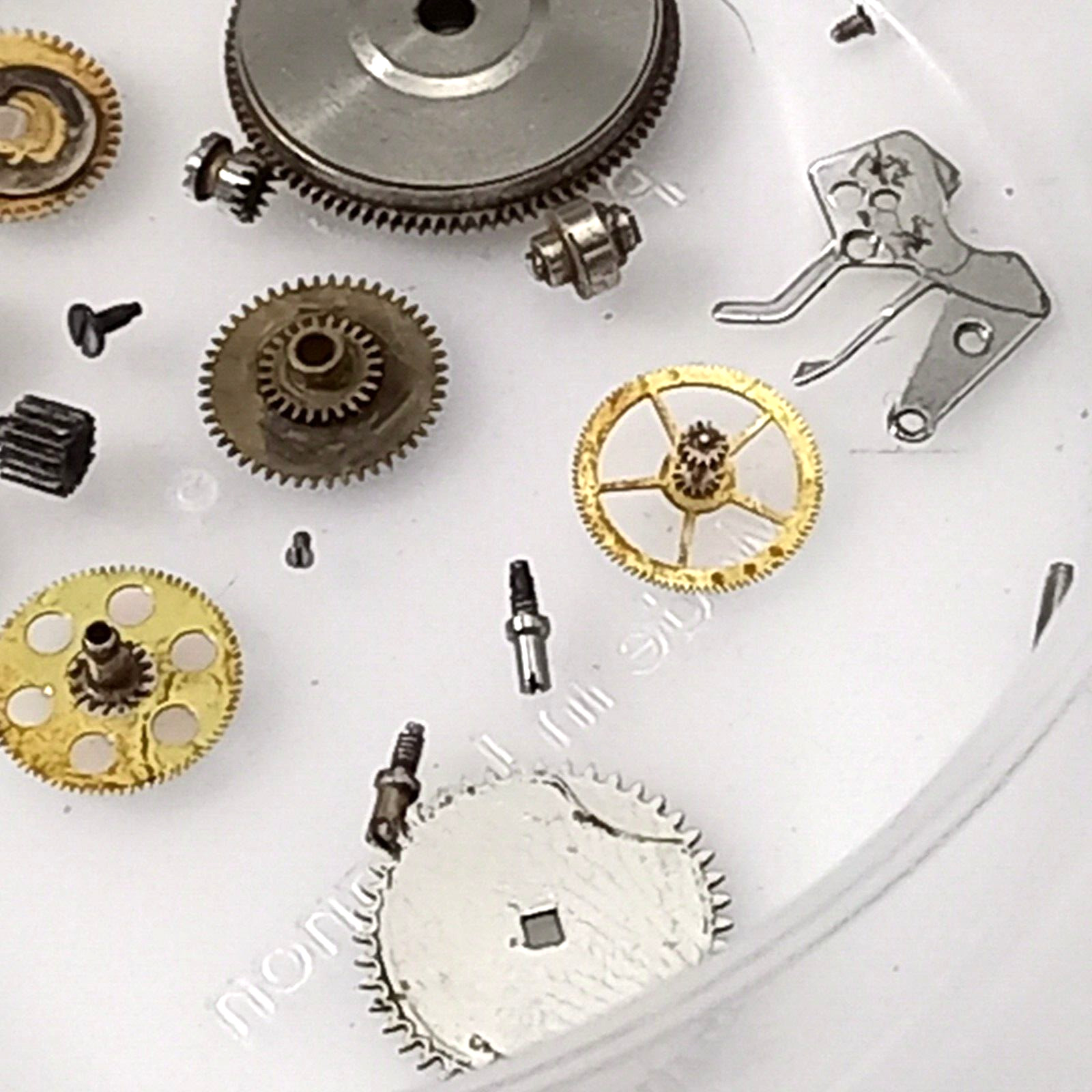 LOT SPARE PARTS VALJOUX 7740 & CAL 11 12 BREITLING HEUER BUREN HAMILTON AS IS