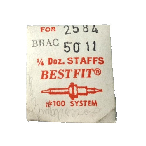 BRAC 5011 (ronda5011B) 5101 FRIC. FLEX Balance Staff watch part #100/2584 3-pack