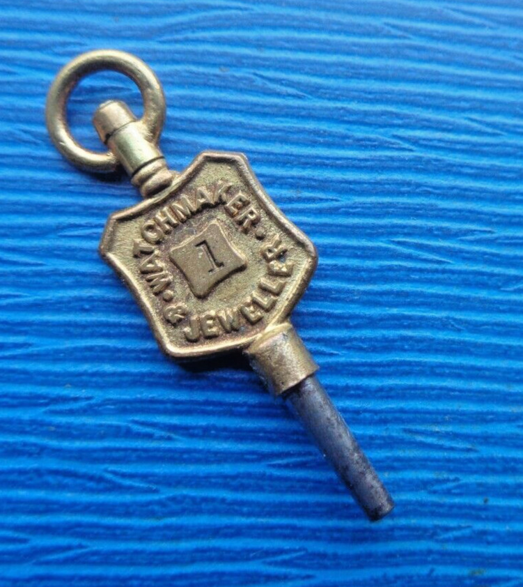 Advertising Pocket Watch Key C H Broughton Bath St Ilkeston Derbyshire no 1