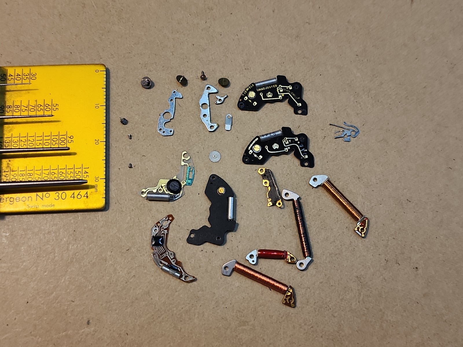 Lot Of Mixed NOS Circuits Coils Quartz Watch Movement Parts Repairs Spares