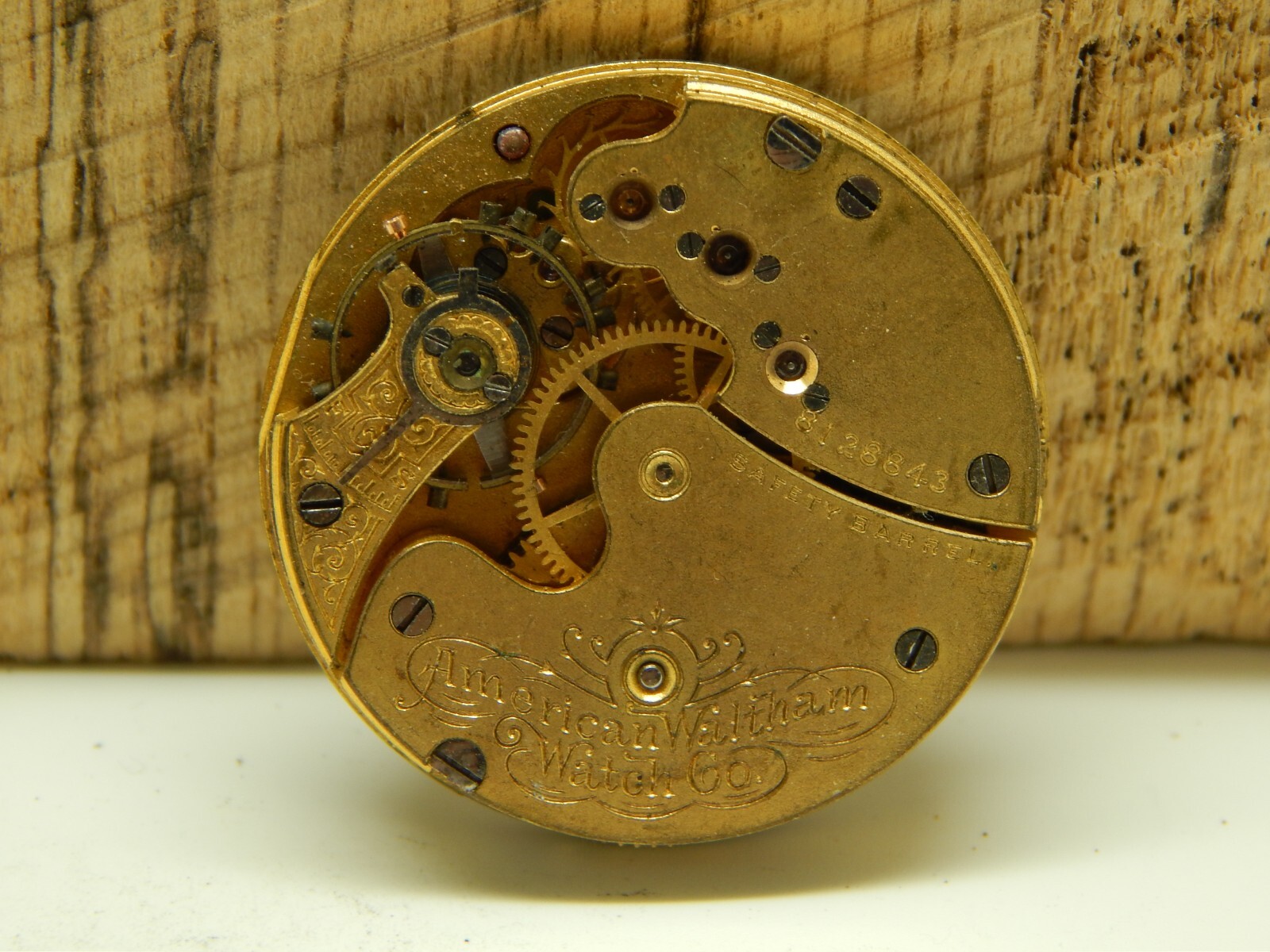 Antique Waltham Pocket Watch Movement 0s 11j Grade Seaside Circa 1897
