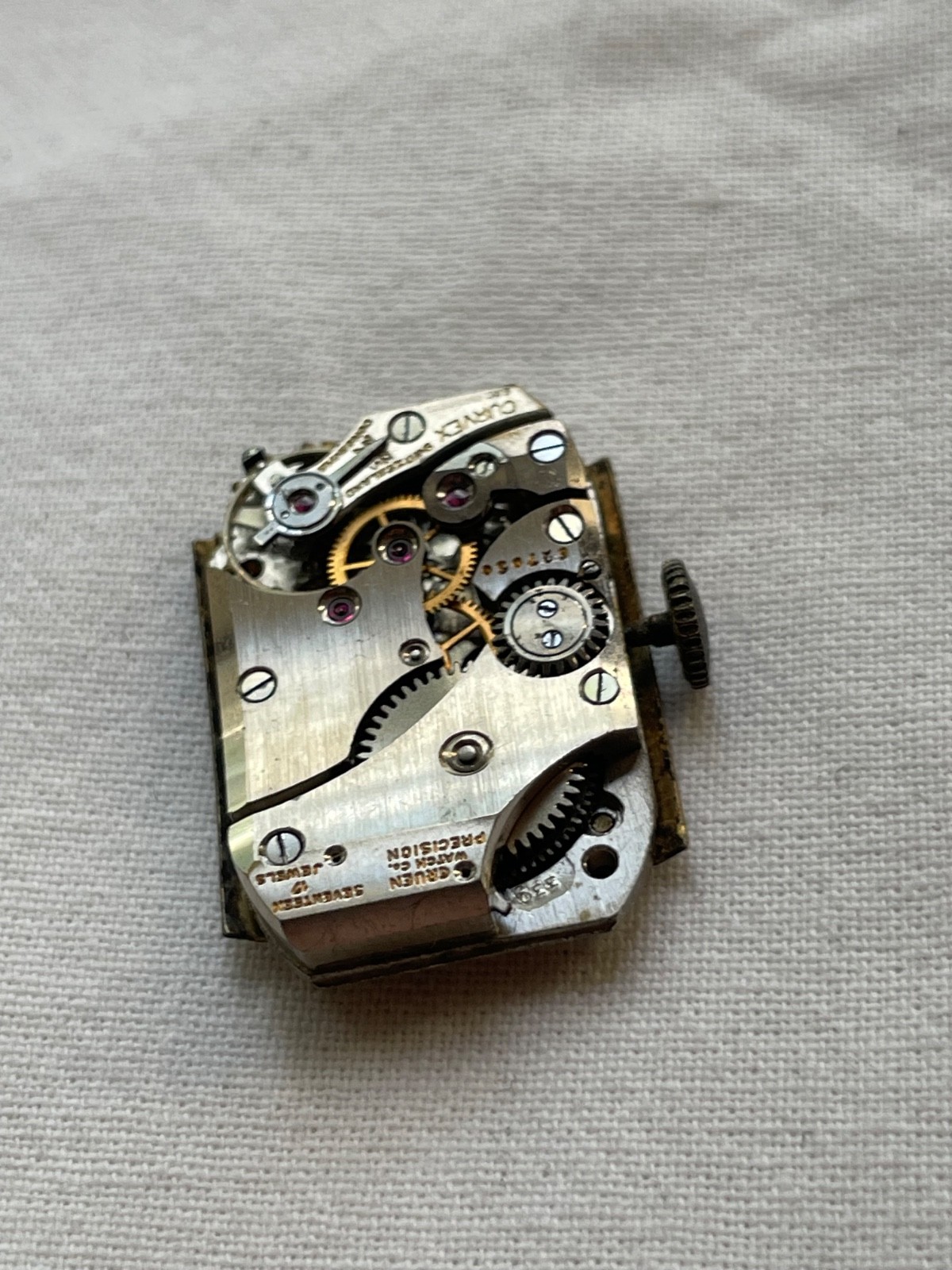 Gruen Precision 330 – movement for mens watch AS IS, lot2907