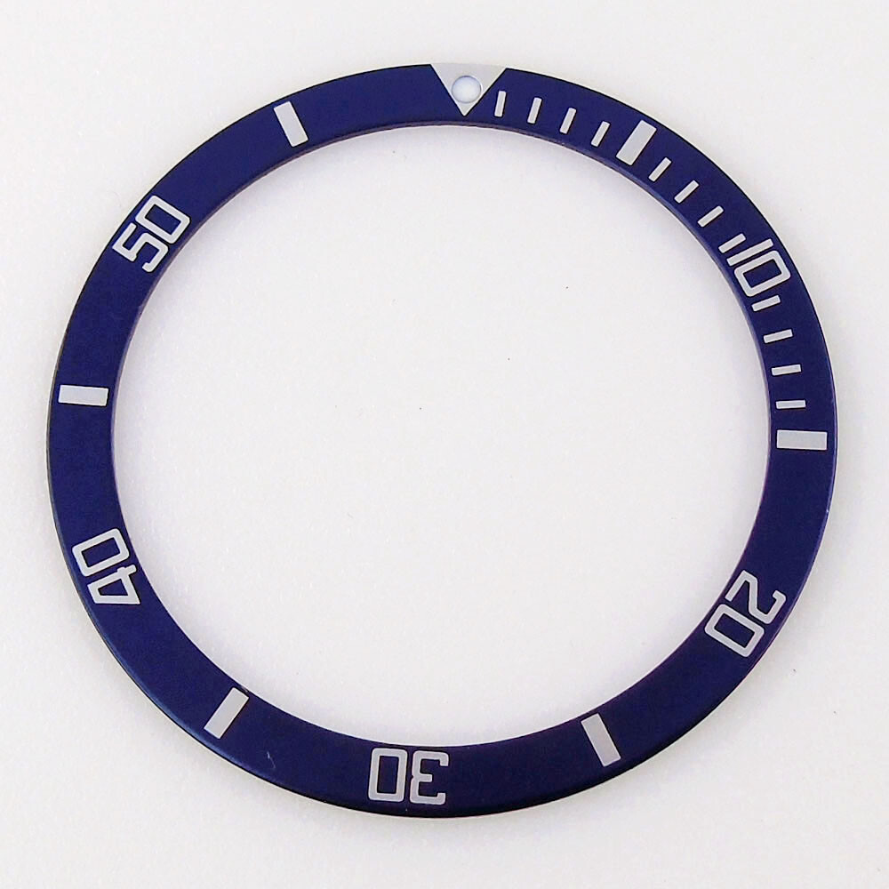 Aluminum Flat Watch Bezel Insert 39mm*32mm For 45mm Watch Case Bezel Ring Parts
