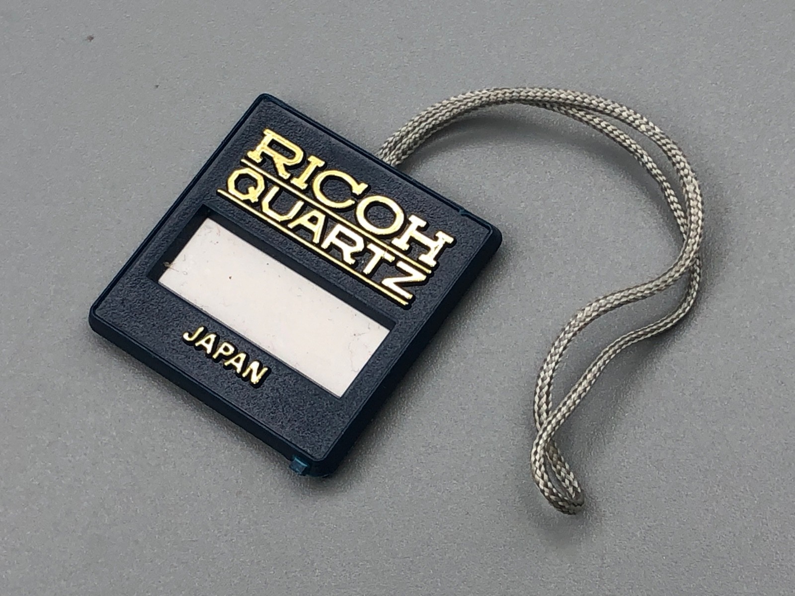 RARE VINTAGE 70s EARLY 80s RICOH QUARTZ LCD WATCH CHRONOGRAPH HANGTAG HANG TAG