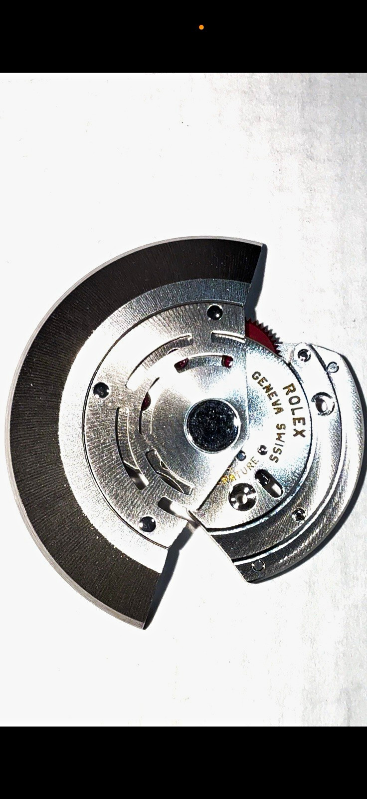 Rolex Silver Rotor Automatic Winding Oscillating Weight Watch Part