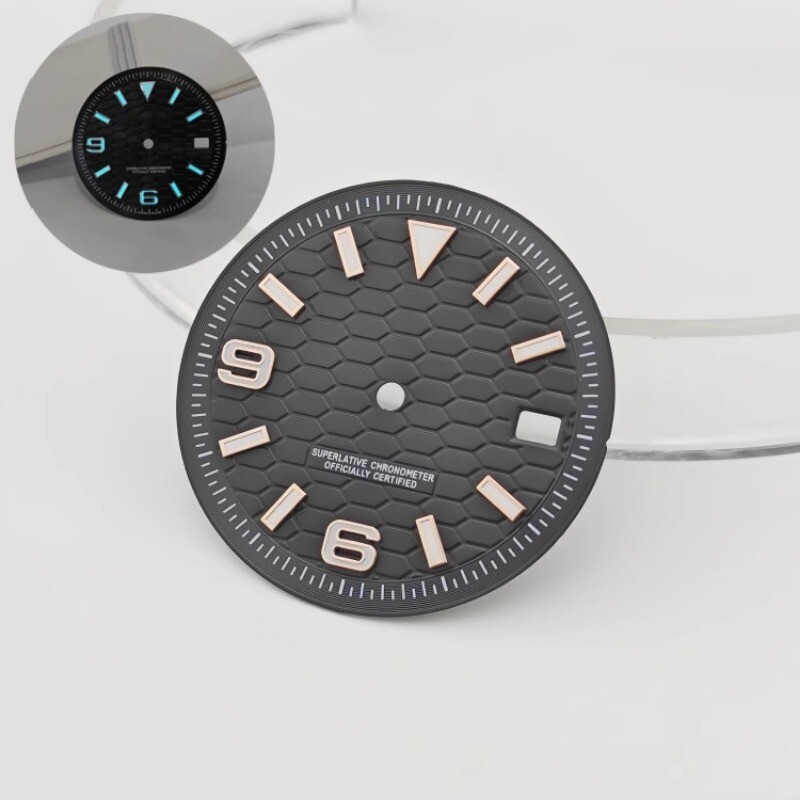 28.5mm 31mm Watch Dial blue Luminous fits NH35/NH36 movement Watch Parts