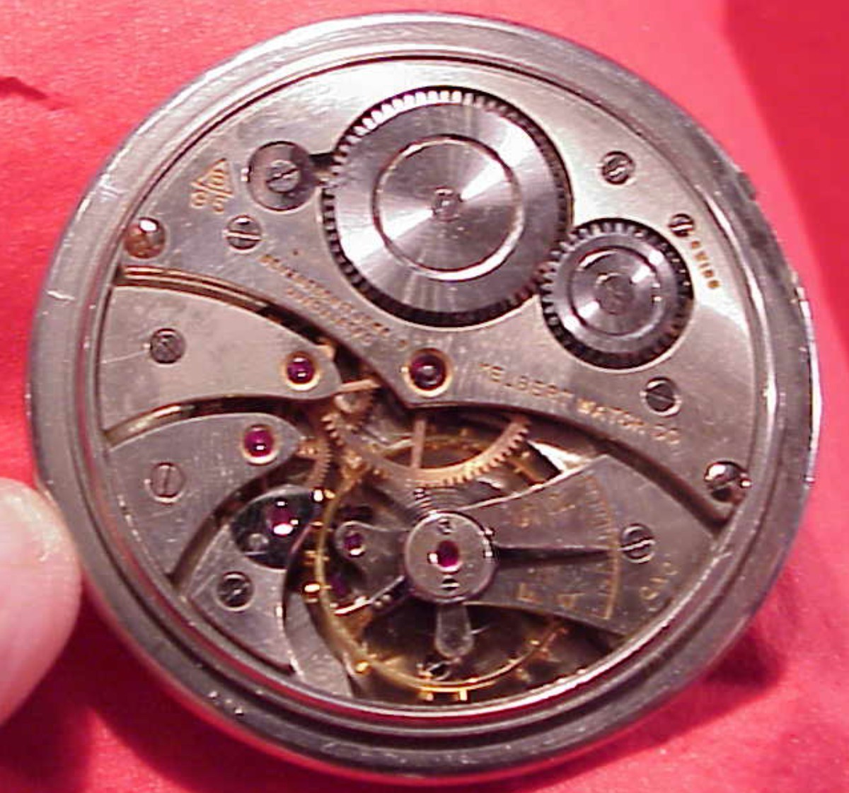 Vintage Kelbert Pocket Watch Parts or Repair MOVEMENT B95 BUSER FRENCA CASED