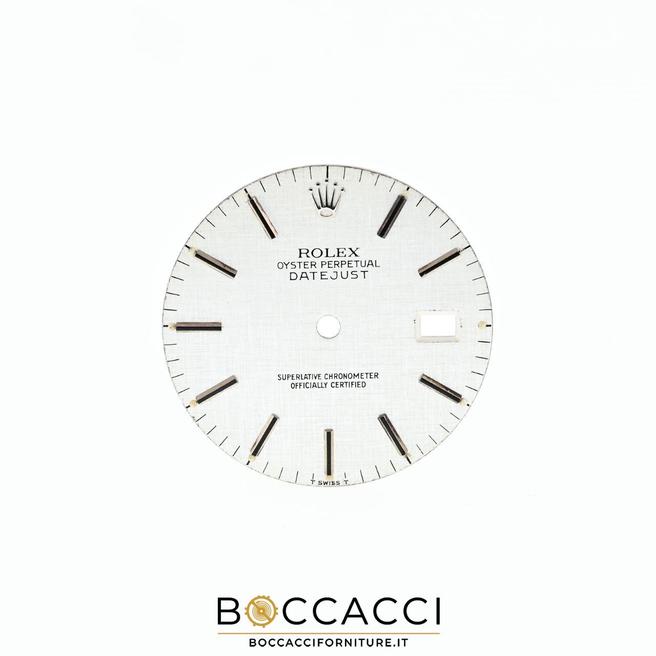 ROLEX Silver Linen Dial for Datejust 36 Ref. 16014 16220 16234 16200 Cal…