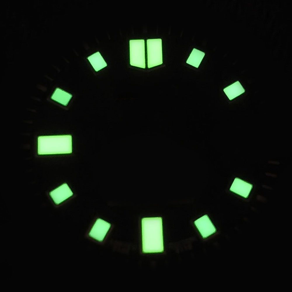 28.5mm dial with C3 luminescent coating, for NH35 dive watch modification