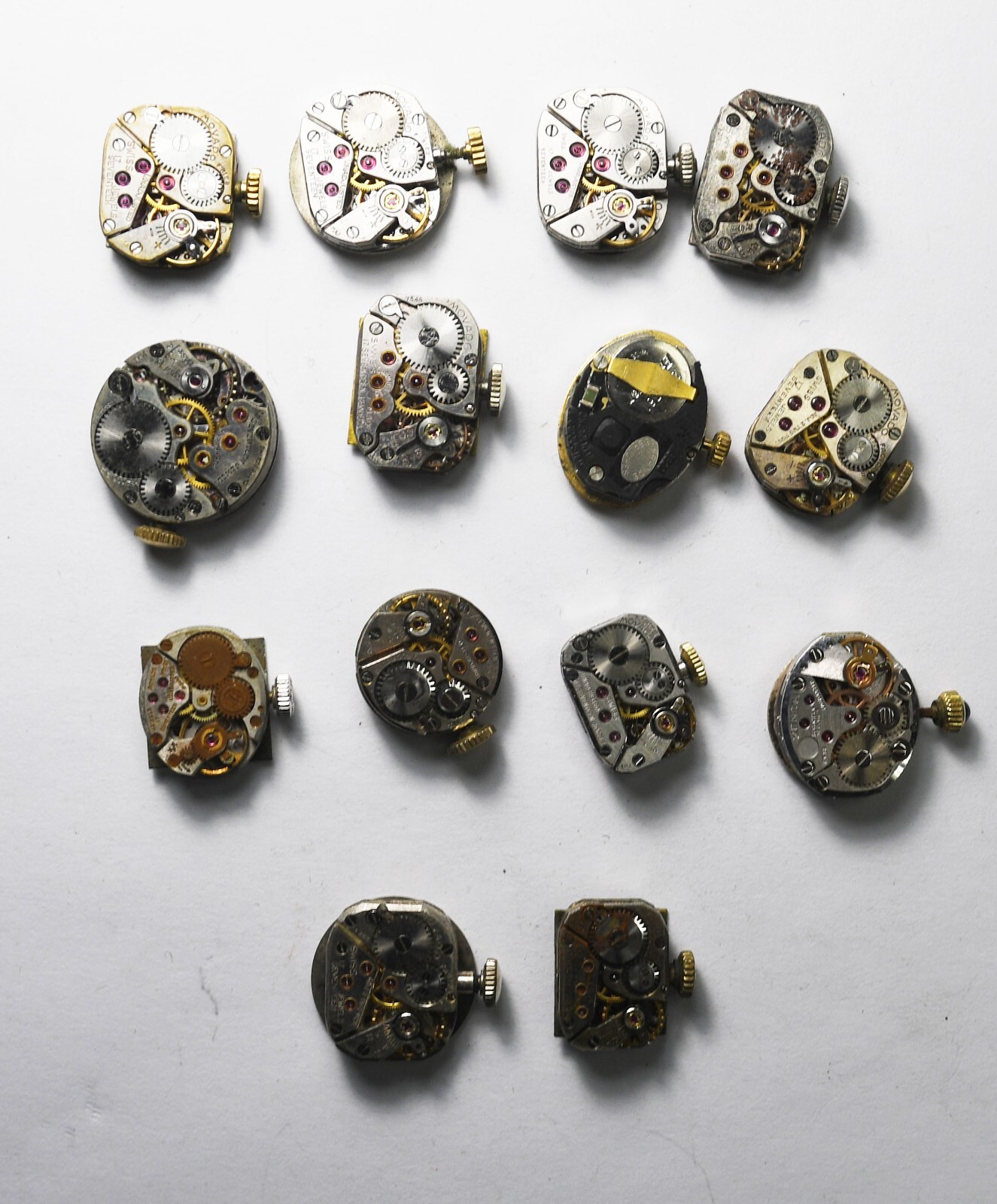 14pc Vintage Women’s Movado Wristwatch Movements 1022 7546 0460 5582 Zenith