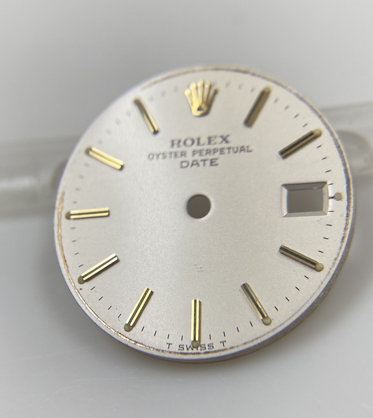 Genuine Rolex 26mm Oyster Perpetual Date 6917 Cal. 2030 2035 White/Gold Dial