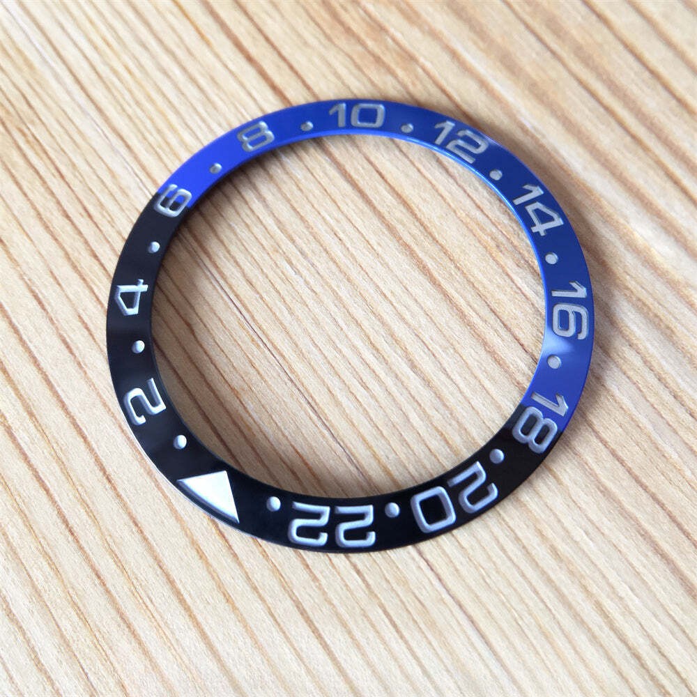 Carve White Gold Ceramic Bezel Insert for Rolex GMT Master II Watch