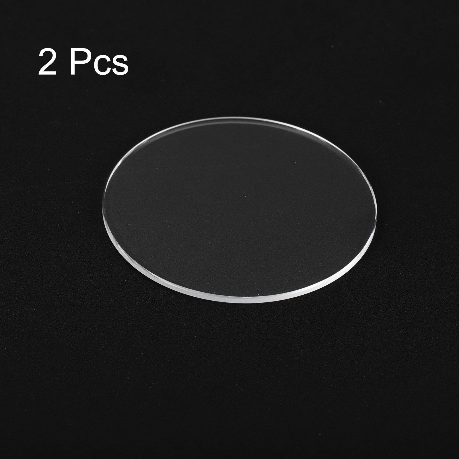 2pcs Watch Crystal Glass Lens 39mm x 1.0mm Beveled Edge Flat Glass Crystals Lens