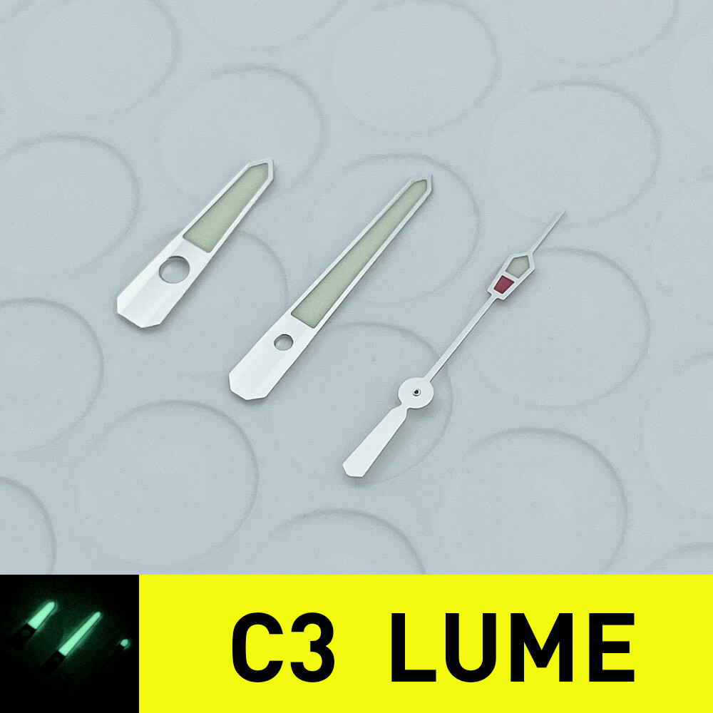 MM300 SBDX Watch Hands Set Mod Sliver For NH35A NH36 C3 Lume Marine Master