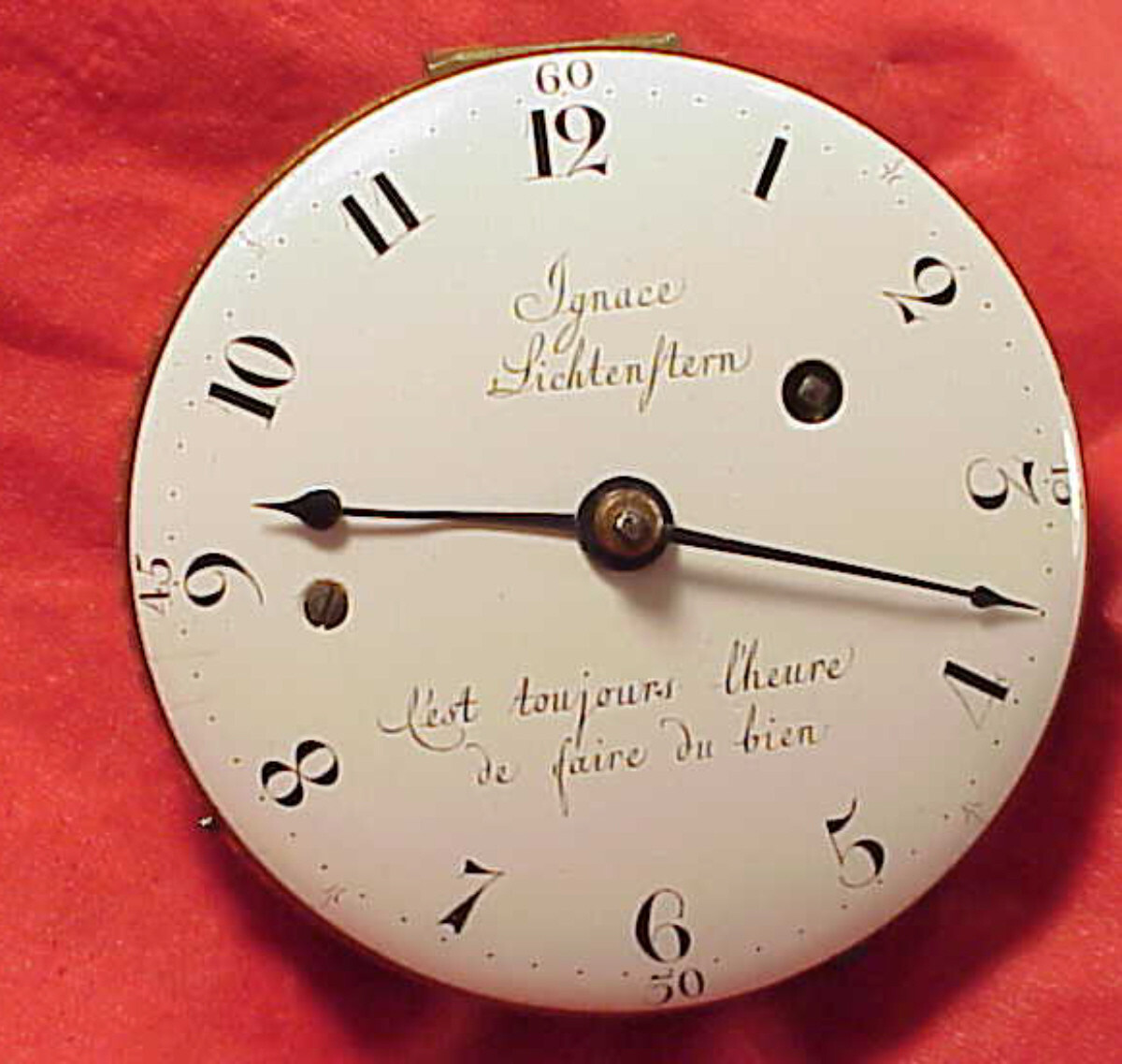 52mm IGNACE LICHTENSTERN WEIN REPEATER BELL STRIKE VERGE FUSEE POCKET WATCH MT