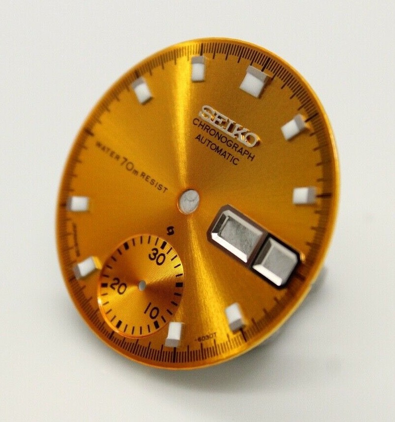 Yellow Resist Dial Vintage SEIKO Chronograph 6139-6005 6139-6007 6139-6009 Pogue