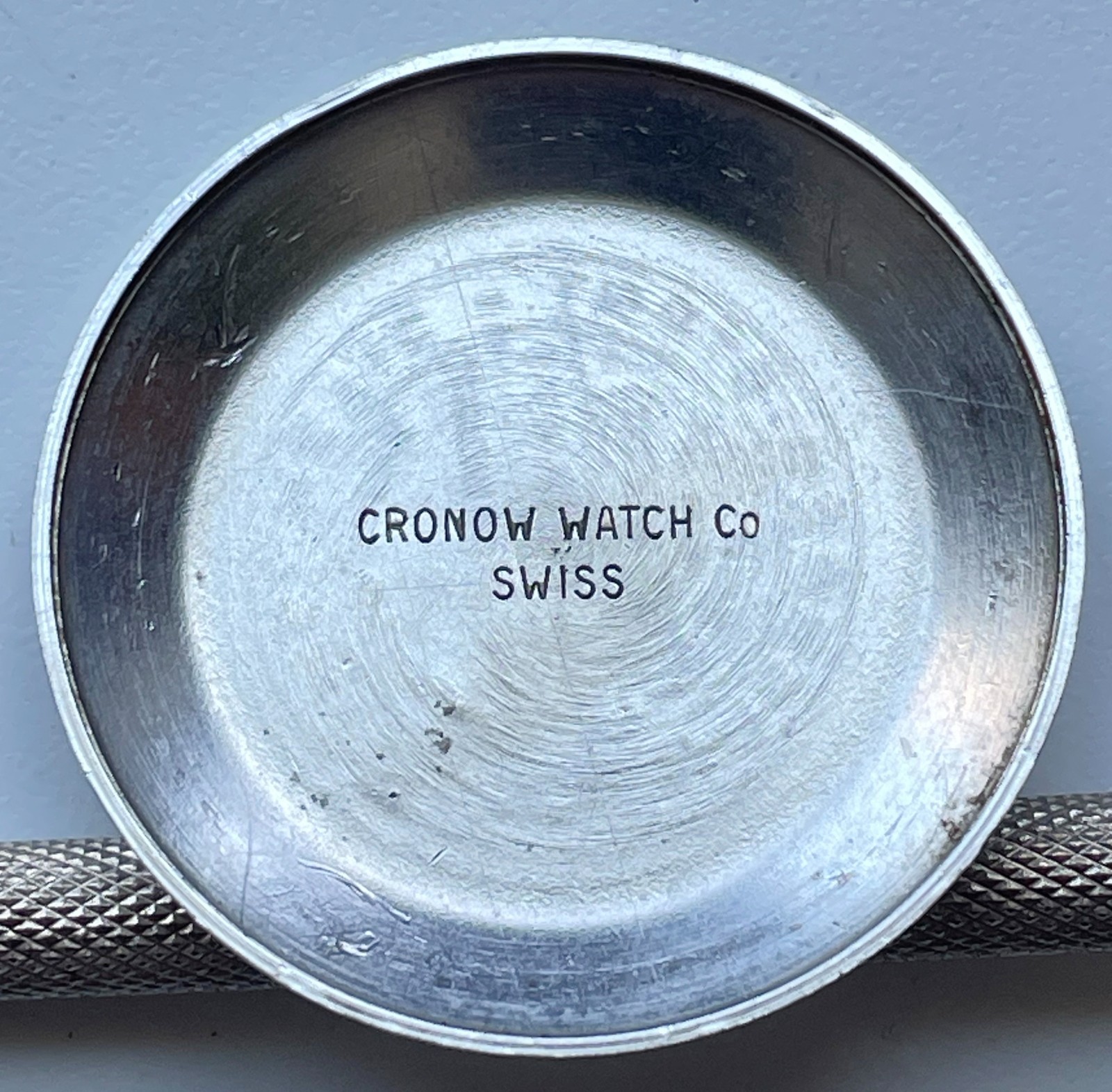 Vintage Watch Case Back 30.8mm CRONOW ARISTOCRAFT Jewel Movement Swiss Made