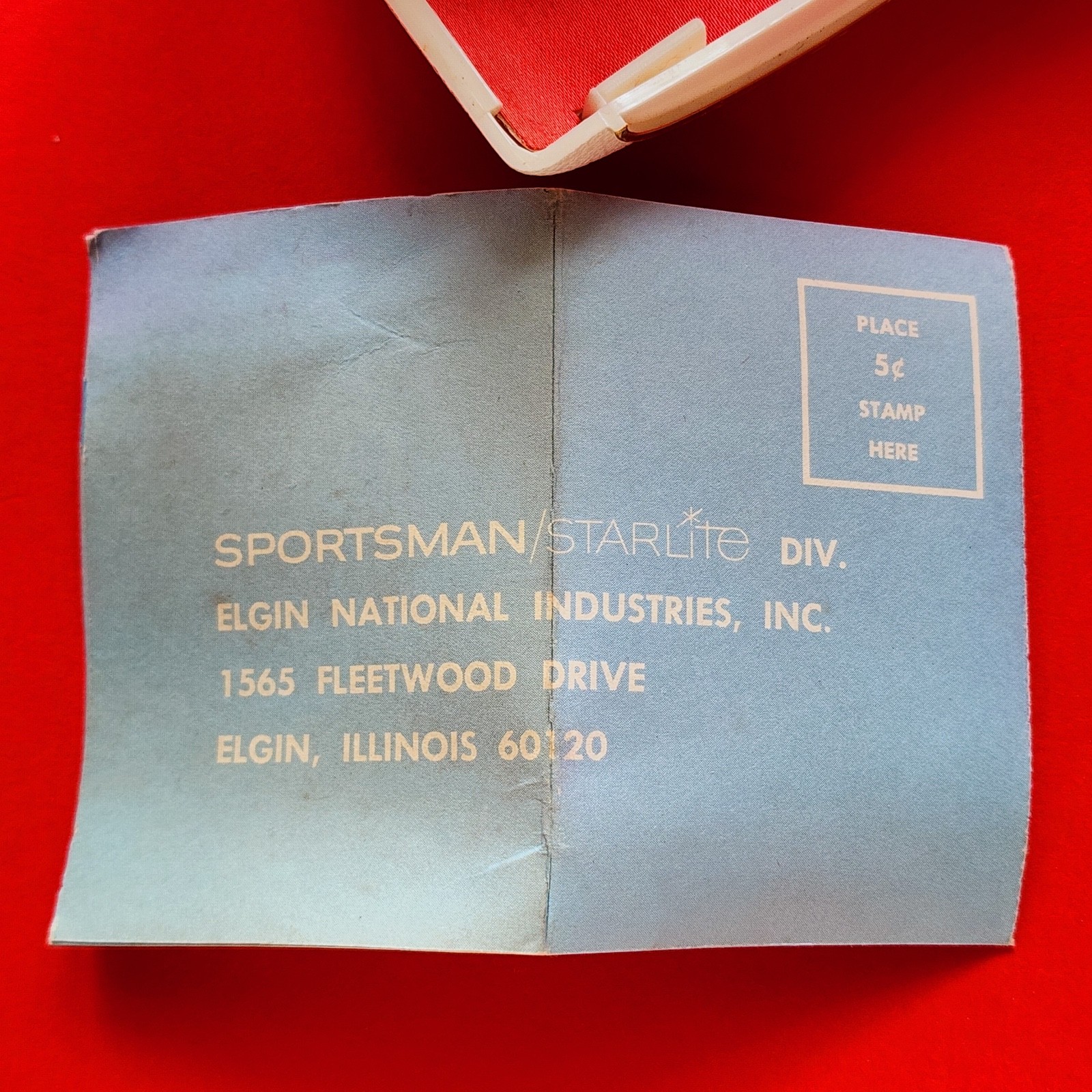 Elgin Sportsman Watch Box & BLANK Paperwork Warranty Rare Vintage