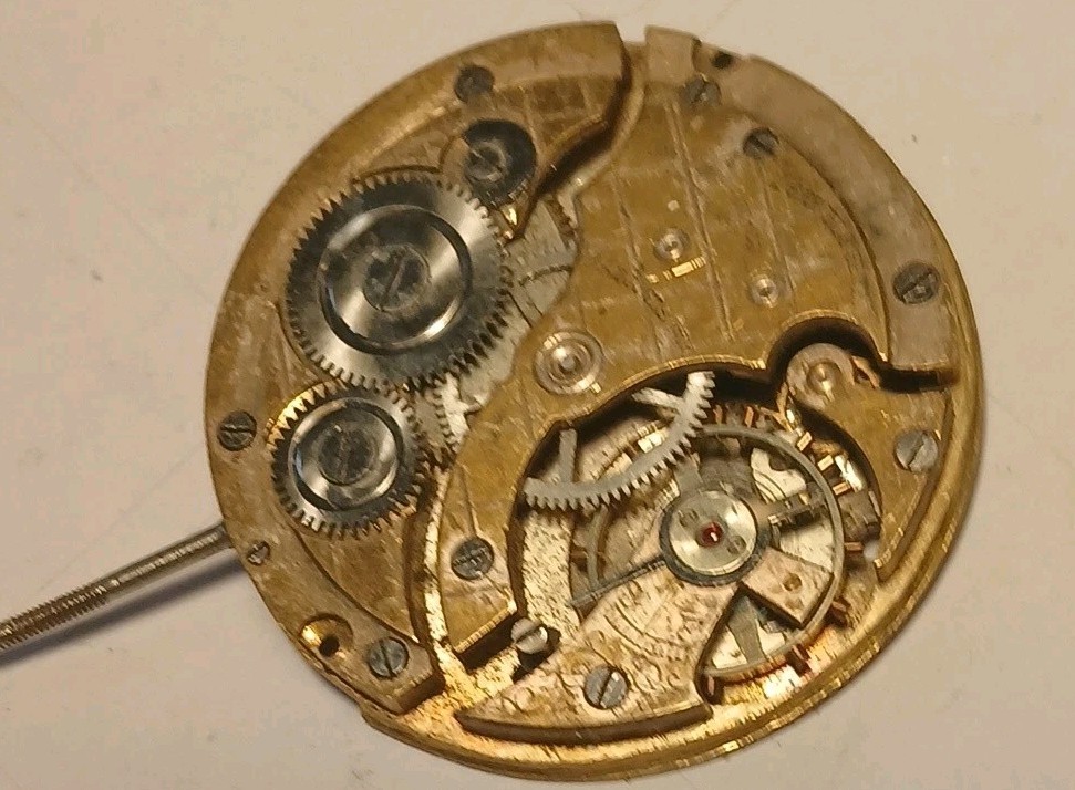 VINTAGE 12 SIZE LANGENDORF POCKET WATCH MOVEMENT For Parts Or Restoration