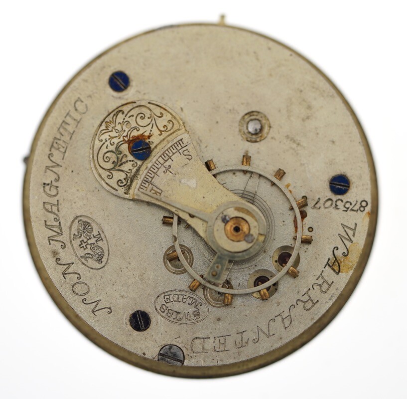 FATTORINI & SONS SWISS LEVER NON MAGNETIC POCKET WATCH MOVEMENT AD122