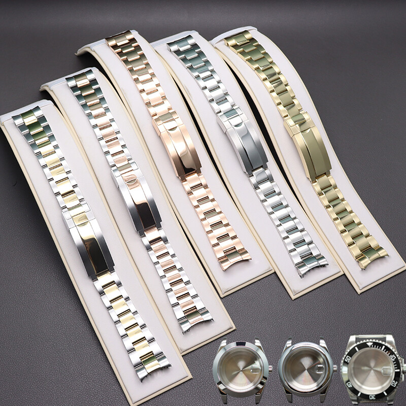 Watch Repair 20mm 316L Steel Bracelet For YACHT GMT Seiko Mod Parts