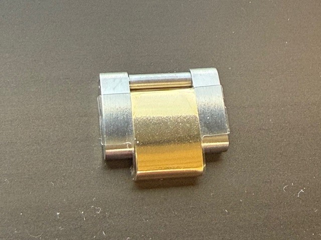 Genuine Rolex 14MM Stainless/18 kt Gold OYSTER LINK “D” style hollow link