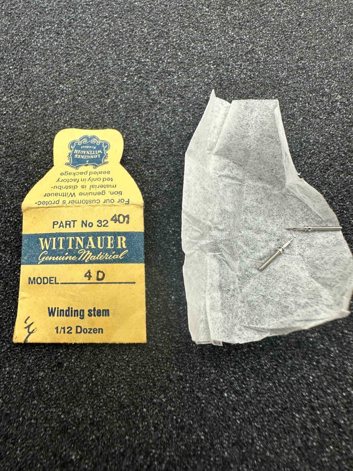 Rewind Watch Shop Wittnauer 4D Winding Stem Part 401 OEM NOS 2 Stems