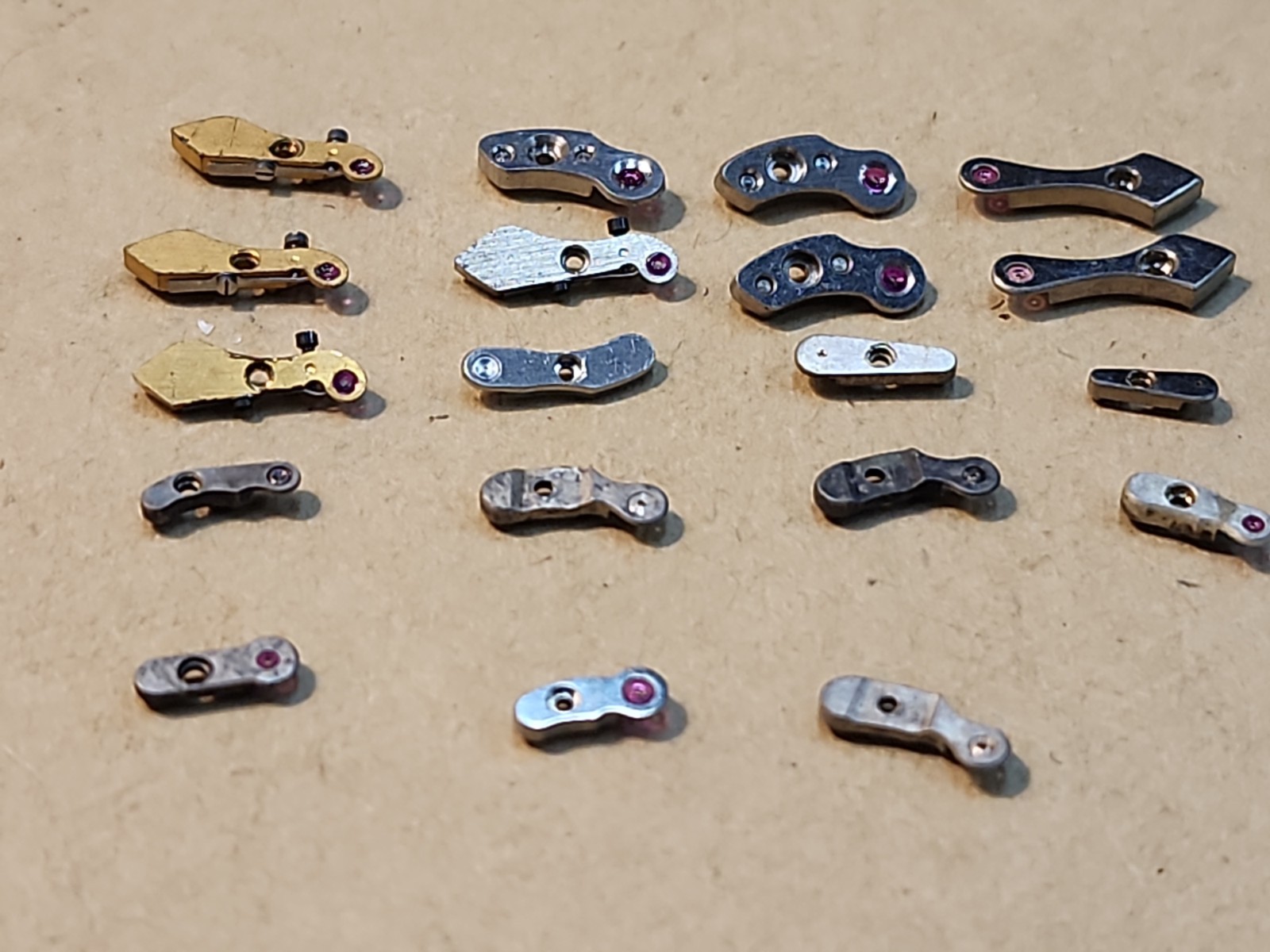 Lot Of Mixed Wristwatch Bridges Movement Parts Spares Repairs