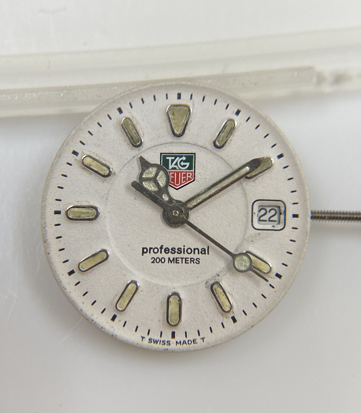 Genuine Tag Heuer Professional WG1312 White Dial W/ Movement