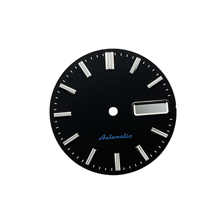 NH36 Dial White Black Luminous Dial 28.5mm Fits NH36 Movement