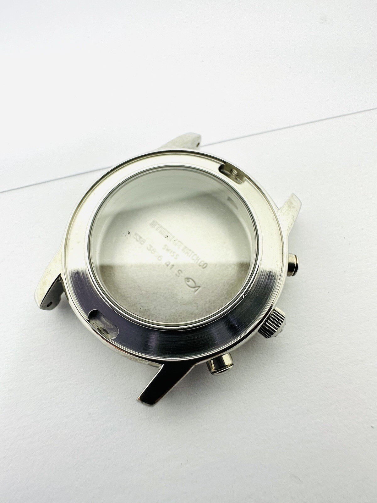 Eterna Galaxis Chronograph 33mm Case 538 3806 41 SS 3806.41 Without Bezel NOS