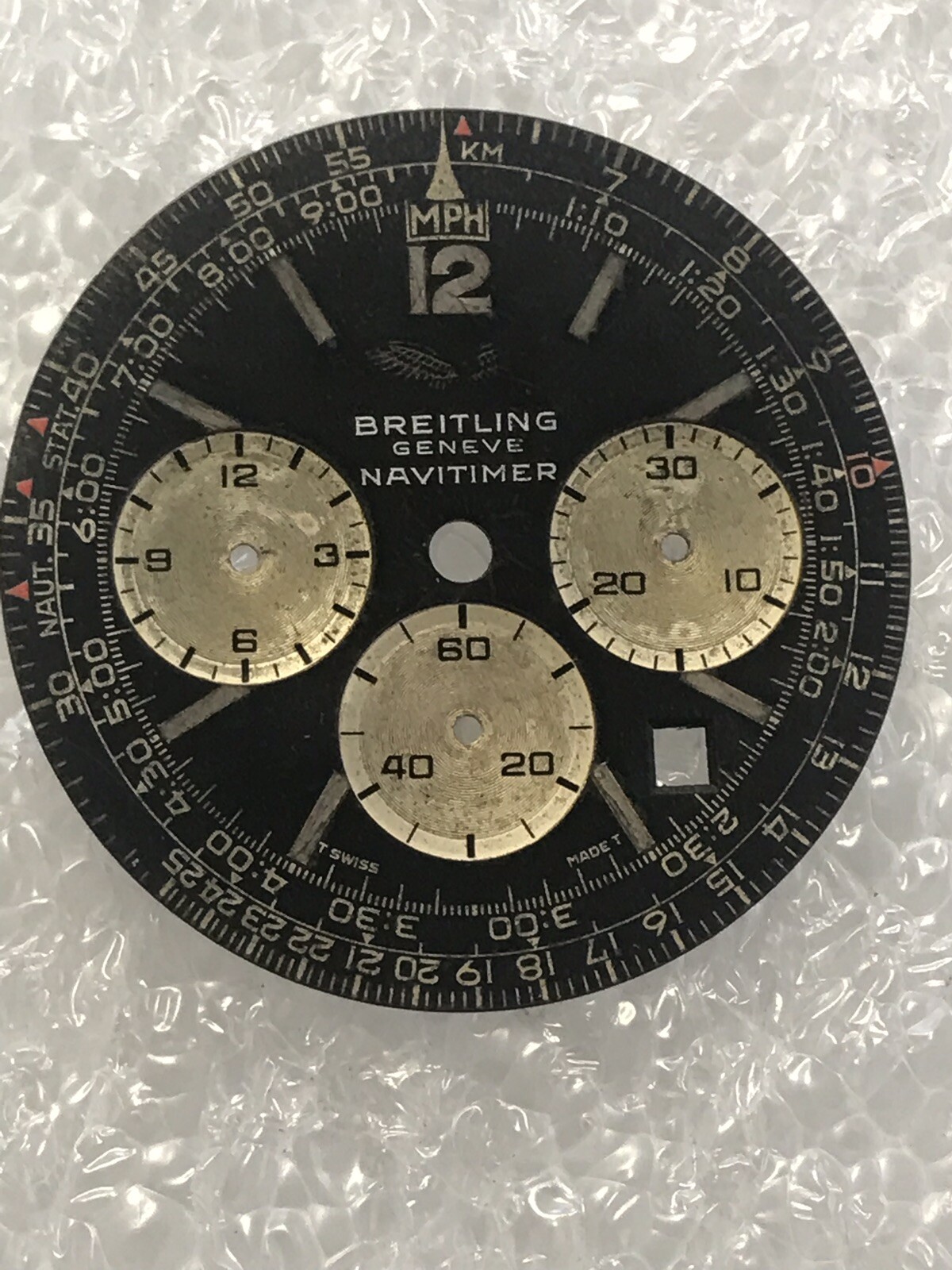 Breitling Navitimer Dial Part 7806 Black Dial Original Vintage