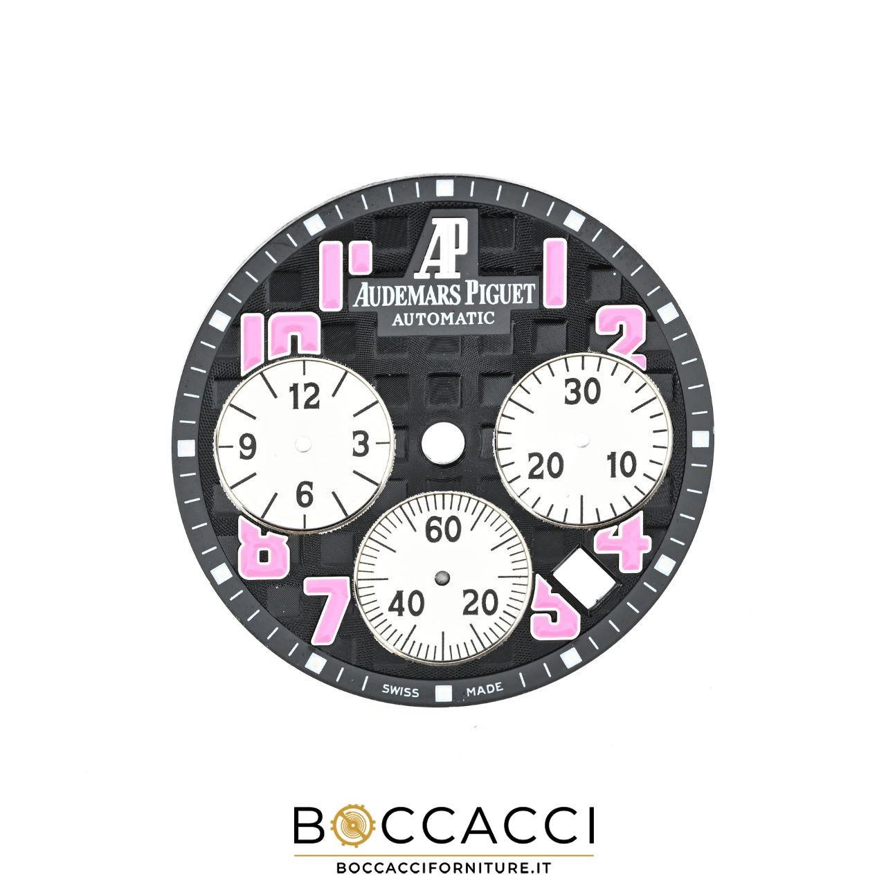 AUDEMARS PIGUET Black Dial Pink Indices for Royal Oak Offshore 37mm 26266s…
