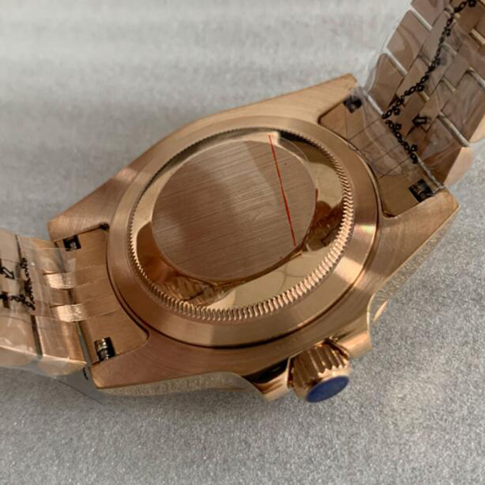 SUB Case + 5 Bead Strap 40mm Sapphire Glass Dense Bottom for NH35/NH36 Movement
