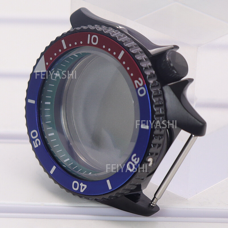 Black Steel Watch Case parts Skx007 mod Chapter Ring For Seiko nh34 NH35 nh36 38