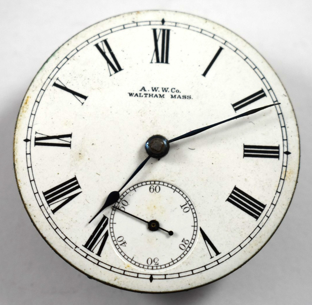 Vintage Waltham Am.Watch Co 18s 7J KW/KS Pocket Watch Movement lot.wn