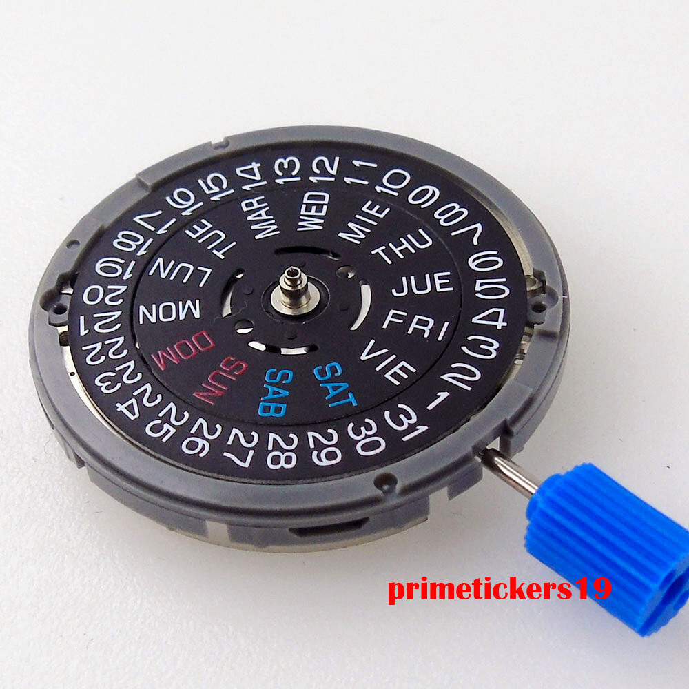 Genuine NH36A Watch Automatic Movement English Spanish Week Date Display Wheel