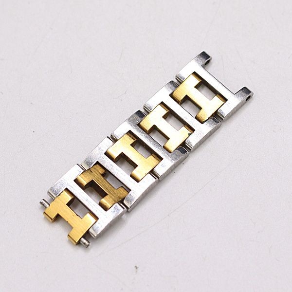 Genuine Hermes genuine watch strap 5 links 14mm two-tone for men’s watches