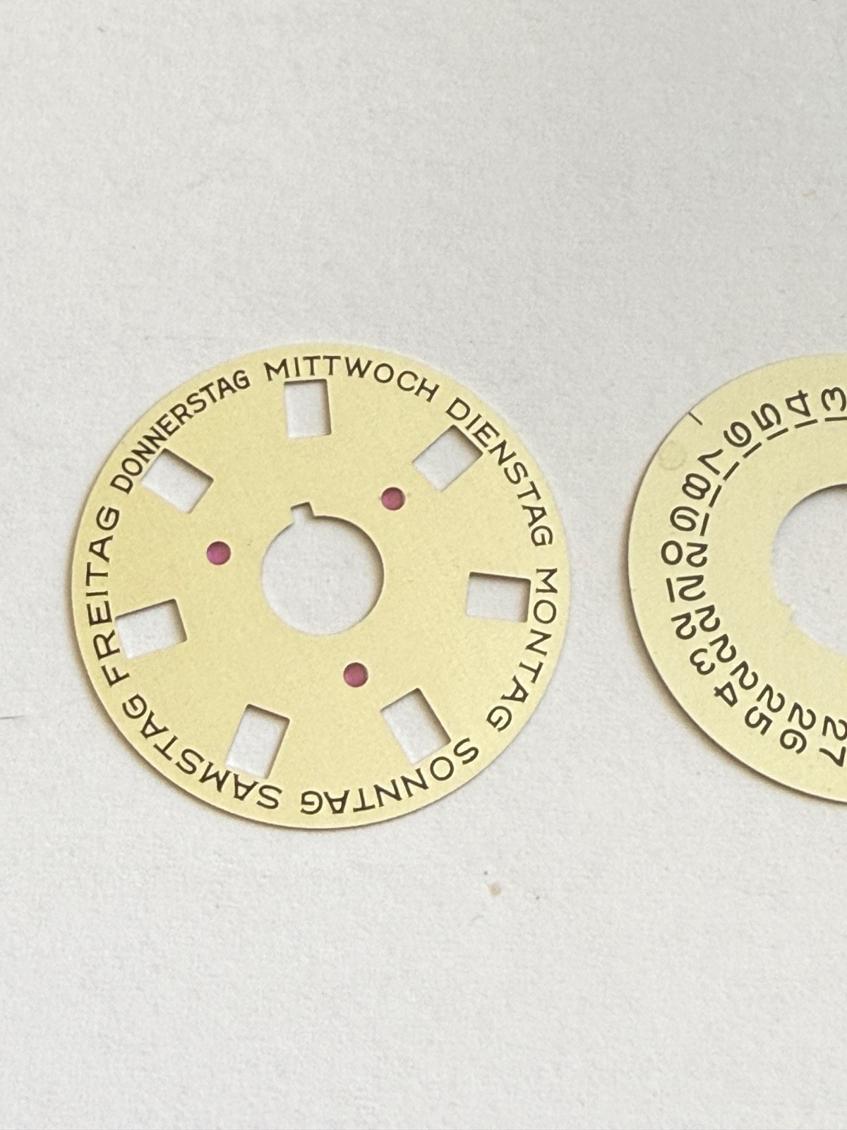 Rolex 1555-1556 Deutsch Indicator Disc Date DAY-DATE Champagne 1803 1802 1807