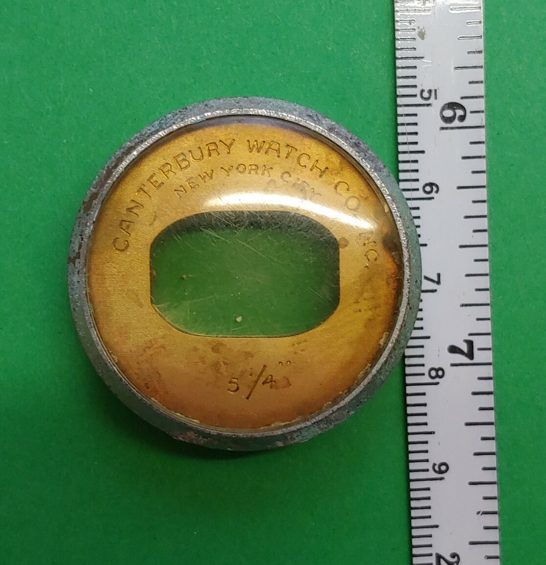 Vintage Canterbury Watch Co. Inc. New York City 5 1/4″‘ Watch Display Case.