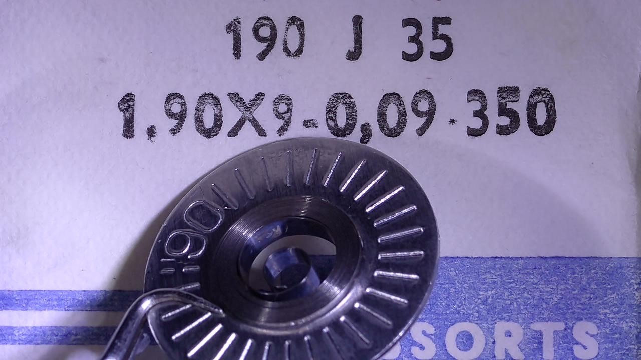 Barrel Spring Watch Kurth (Certina, Grana, KF) 10½ 300, 310 STAINLESS STEEL
