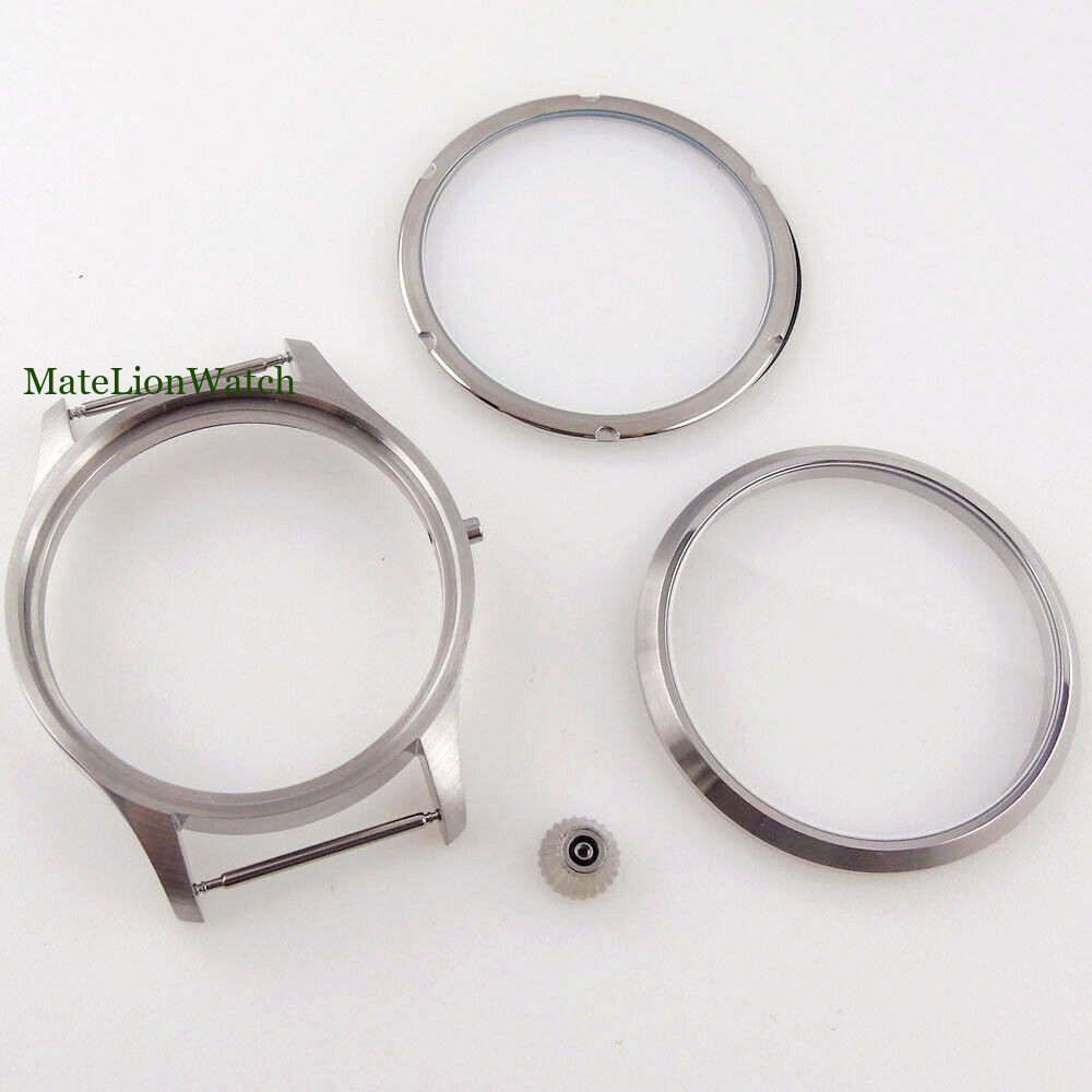 42mm Sterile Watch Case+Hands+Dial For ETA6497 ST3600 Black/Bronze Plated