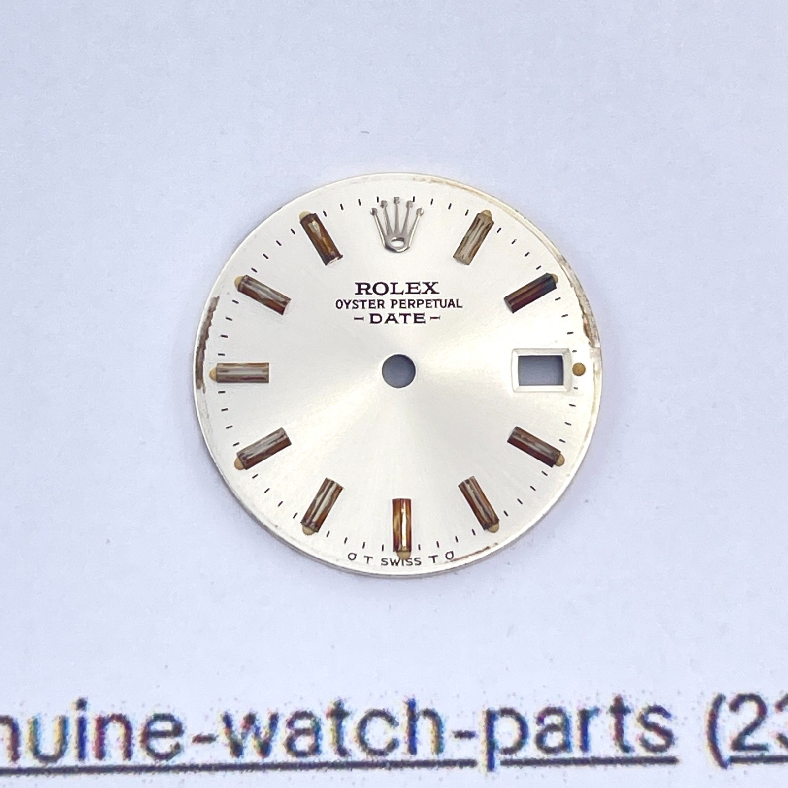 Genuine Rolex Date 26mm Lady Datejust 6917 6916 Stick Baton Silver Dial