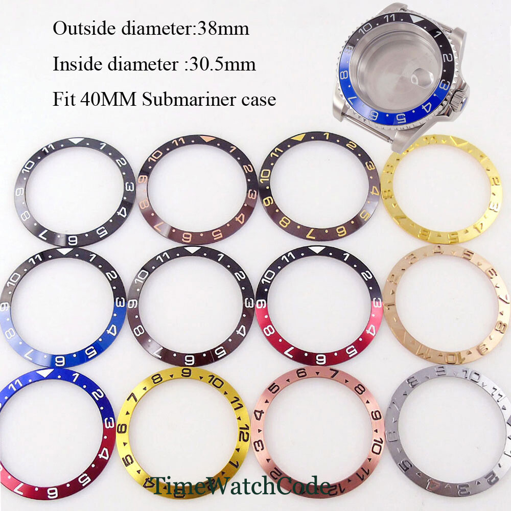 Sloping Bezel Insert Watch Ring 38mm*30.5mm Fits SUB SKX 007 Men’s Watch