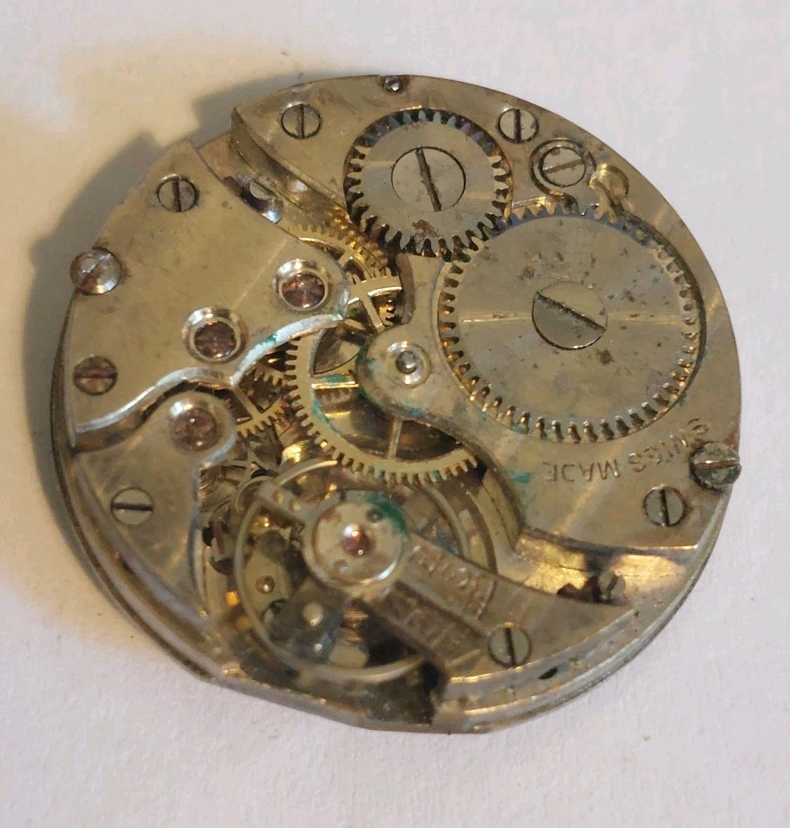Vintage Ladies Mechanical Watch Movement And Face (Balance Is Okay)