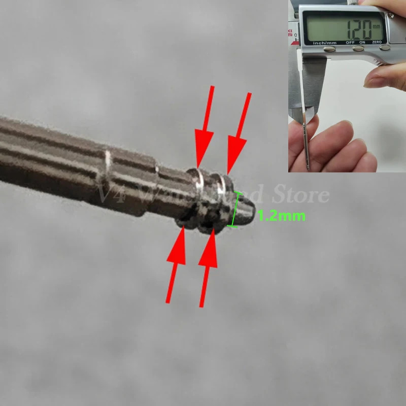 5pcs 316L Stainless Steel Spring Bars 1.5/1.8/2.0mm Watch Pin Shaft Durable Tool