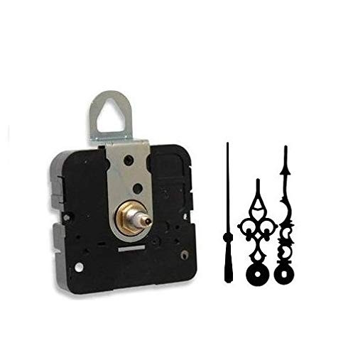 Takane Quartz Clock 7/16″ threaded shaft for dials up to 1/4″ thick, Black