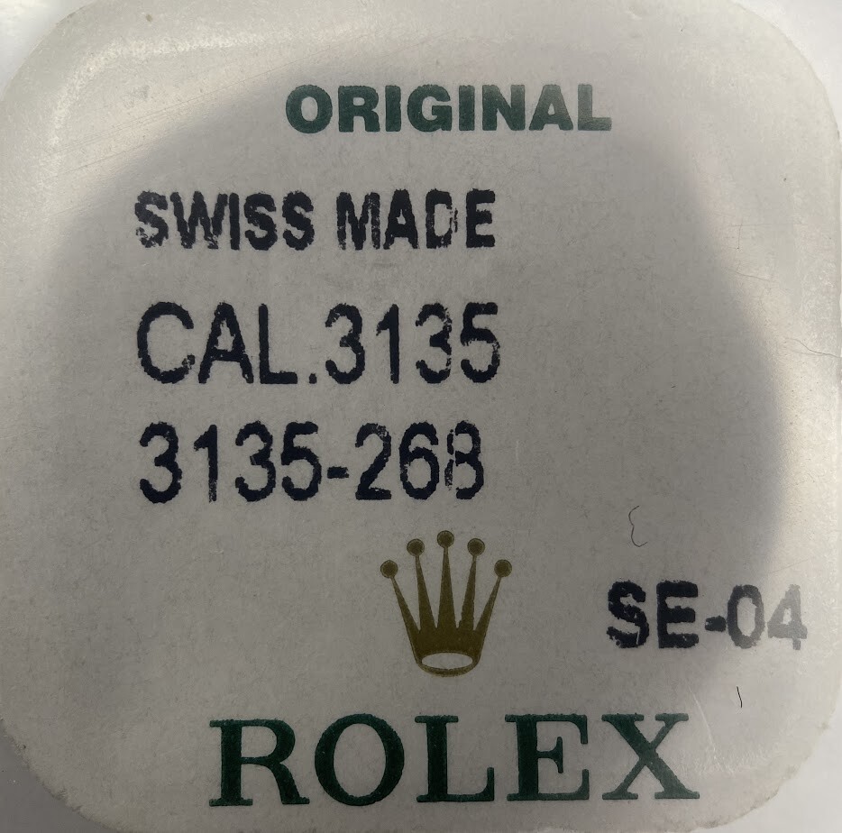 ROLEX FACTORY NEW SEALED COVER MECHANISM MOUNTED 3135 268