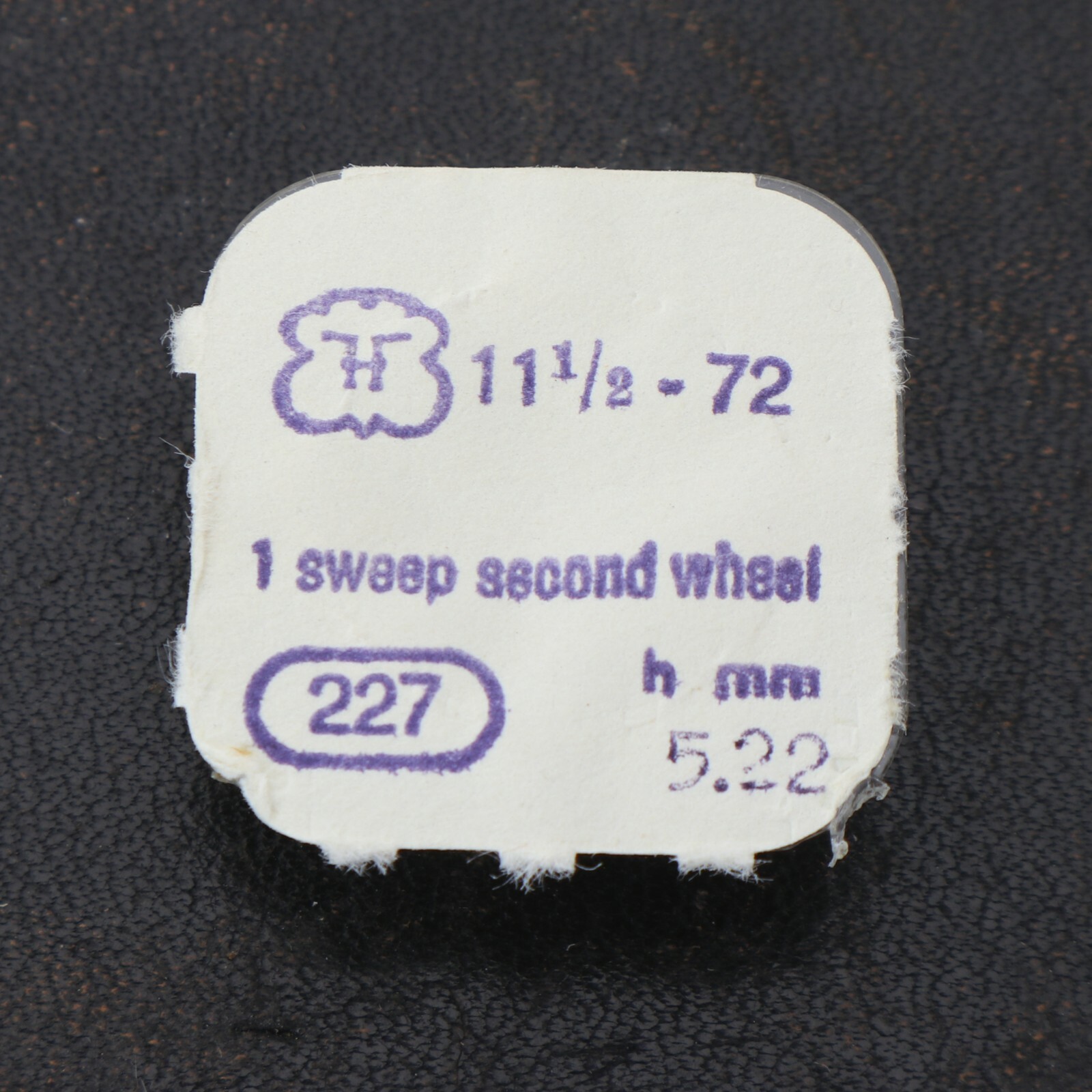 NOS Original FF 55 Watch Part #227 Sweep Second Wheel New Old Stock (C15D22)