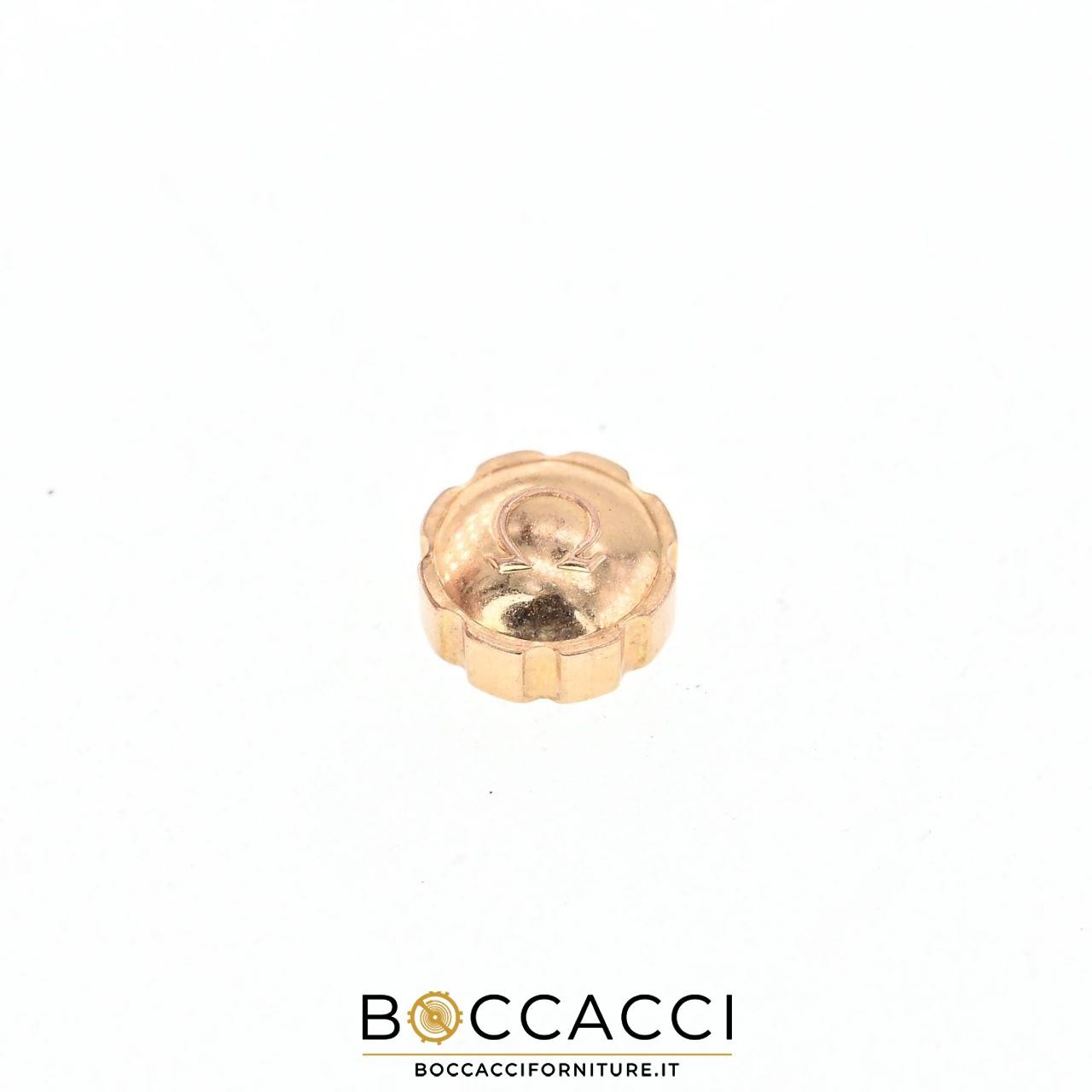 Omega rose gold crown Ø5.00mm, tube 2.50mm, step 0.90mm (EXCELLENT CONDITION)